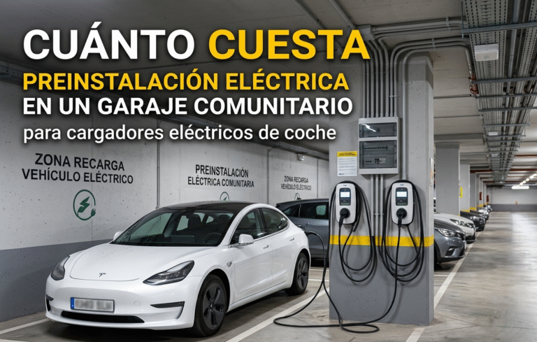 cuánto cuesta preinstalación eléctrica en garaje comunitario