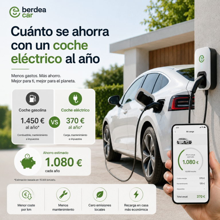 cuánto se ahorra con un coche eléctrico al año