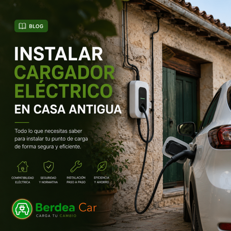 instalar cargador eléctrico en casa antigua